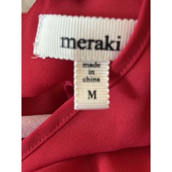 Meraki Sleeveless Red Keyhole Top Lightweight Medium - Picture 6 of 7